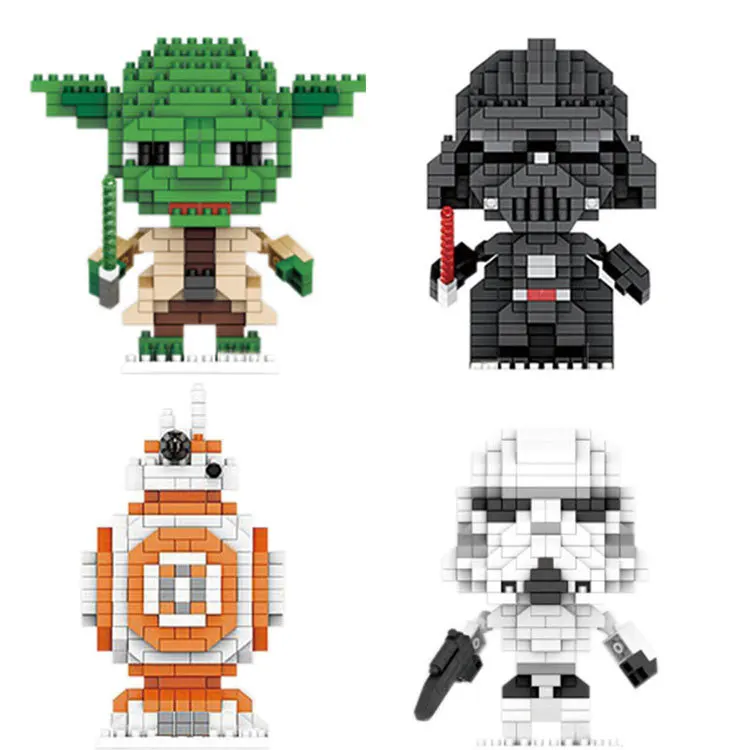 

Miniature Diamond Small Particle Building Blocks Plastic Puzzle DIY Insert Toys Star Wars 200-400pcs