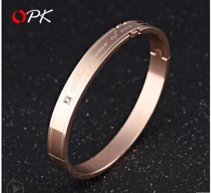 rose gold men OPK, пара браслетов, женские браслеты, ins, модный роскошный браслет, мужская бижутерия, сердце, Пара подарков, амулеты, бесконечность, аксессуары - Окраска металла: rose gold men