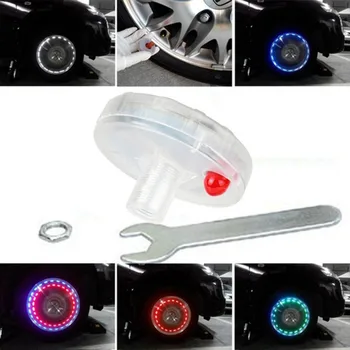 

1Pcs Car Auto Wheel Hub Tire Solar Color LED Decorative Light Car Styling Solar Energy Decorative Flash LED Light