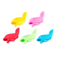 10 шт./компл., детская корректирующая ручка-держатель, симпатичная, в форме дельфина, обучающий партнер, Студенческие карандаши, ручки