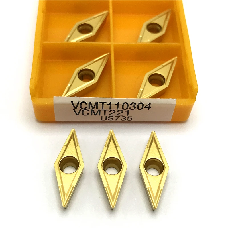 socket tray VCMT110304 VP15TF high quality Carbide Insert Internal turning tool metal lathe tool CNC turning insert VCMT 110304 Cutting tool soft jaws for vise