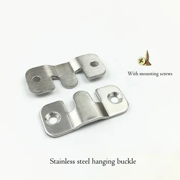 

2Pcs/set Stainless Steel Home Bed Connector Buckle Hanging Buckle Hing Furniture Frames, Gallery Picture Frame Hings Buckles