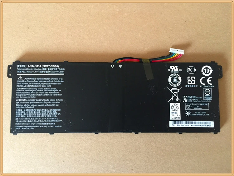 New genuine Battery for Acer Aspire ES1 311 ES1 332 ES 15 ES1 571 ES1 523 ES1 524 ES1 532G ES1 533 ES1 732 AC14B13J 11.4V 36WH|Laptop Batteries| - AliExpress