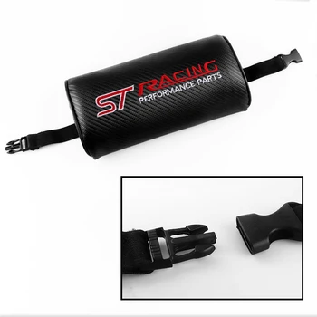 

Car Seat Head Neck Massage Auto Pillow Leather Headrest For Ford focus 2 focus 3 ST Racing Fiesta EcoSport ESCORT Accessories