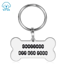 Aliexpress - 1pcs Cat Dog ID Tag Custom Free Engraving Personalized Dog Collar Pet Charm Name Pendant Bone Necklace Collar Puppy Accessory