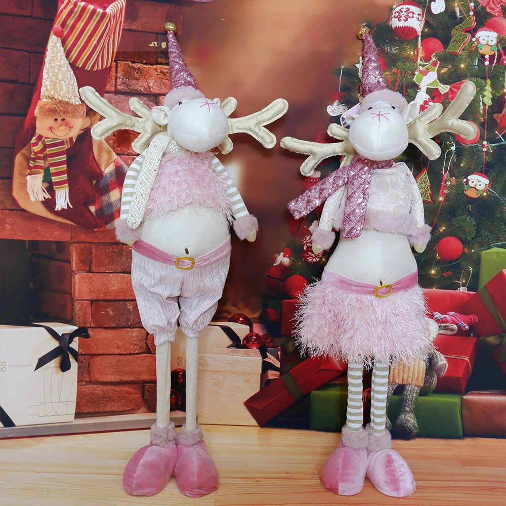 Decoraciones de Navidad Gnomos Falda de pantalones de venado retráctil, Decoración para el hogar, dos Gnomo de Navidad hechas a mano, 31 pulgadas, nuevo estilo, 2022|Colgantes y adornos en de gota| -