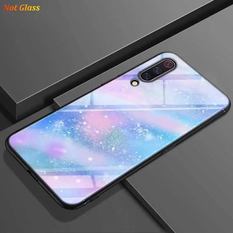 Черная крышка звездного неба, следовании арт для Xiaomi Mi A1 A2 A3 5X6X6 8 9 Lite CC9 F1 9T 9TPro играть глянцевый чехол для телефона