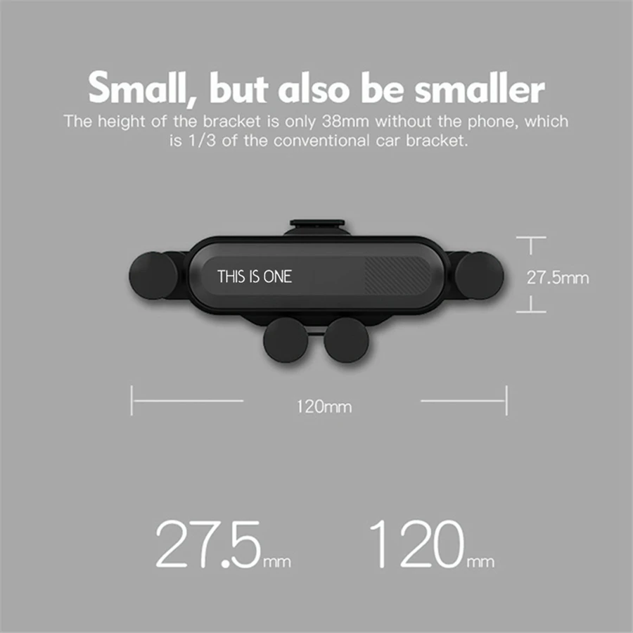 Gravity Car Phone Holder Phone Holder In Car for iPhone Samsung Huawei Universal Air Vent Mount Holders No Magnetic Mobile Stand