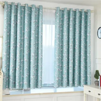 

Curtain For Living Room Children Bedroom Green Printing Polyester Curtain Kids Curtains Cloth Cloth Home Decor