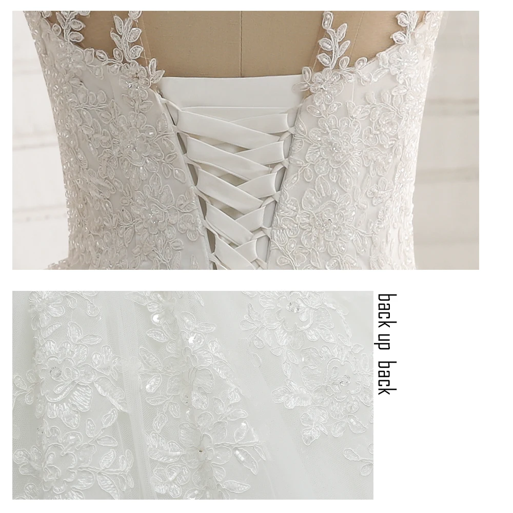 New 2022 Vestido de Noiva Lace  Bridal Dresses Robe de Mariee Wedding Gowns Luxury Beaded Long Sleeve Wedding Dress Dubai Arabi short wedding dresses