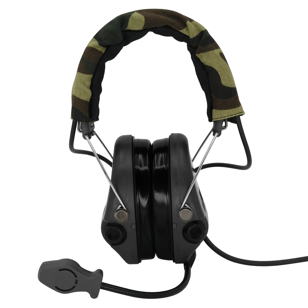 

Sordin Tactical Headset Hunting Earmuffs Airsoft Military Standard Headset Noise reduction pickup Shooting Headphone BK
