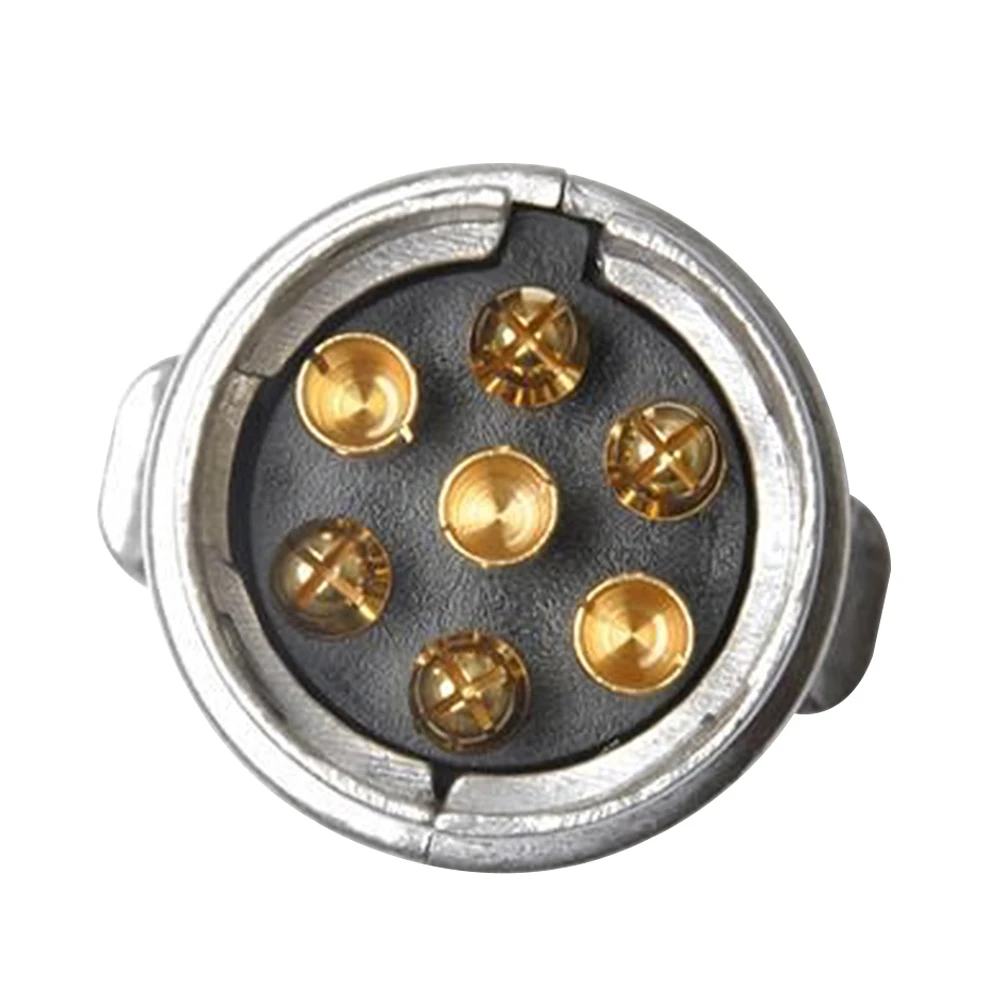 12V 7 контактный круглый дом на колесах грузовик с прицепом Алюминий сплав разъем
