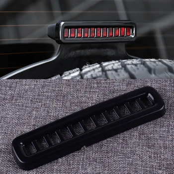 

DWCX 16.5x3.9 cm Black ABS Car Third Brake Light Lamp Cover Trim Panel Fit for Jeep Wrangler JL 2018 2019
