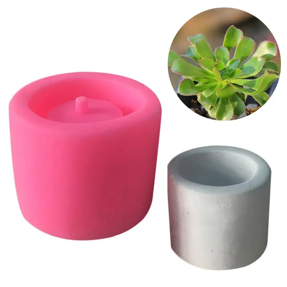Plant Pot Silicone Mold Round Succulent Flower Cement Vase Handmade Clay Craft Heat Resistant Baking | Дом и сад