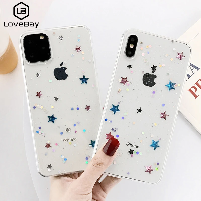 Lovebay чехол для телефона iPhone XR 11 Pro Max 6 6s 7 8 Plus X XS прекрасный эпоксидный Звездный