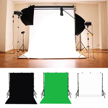 

Black White Green Color polyester blended fabric Photo Backgrounds Studio Photography Screen Chromakey Backdrop Cloth Foldable
