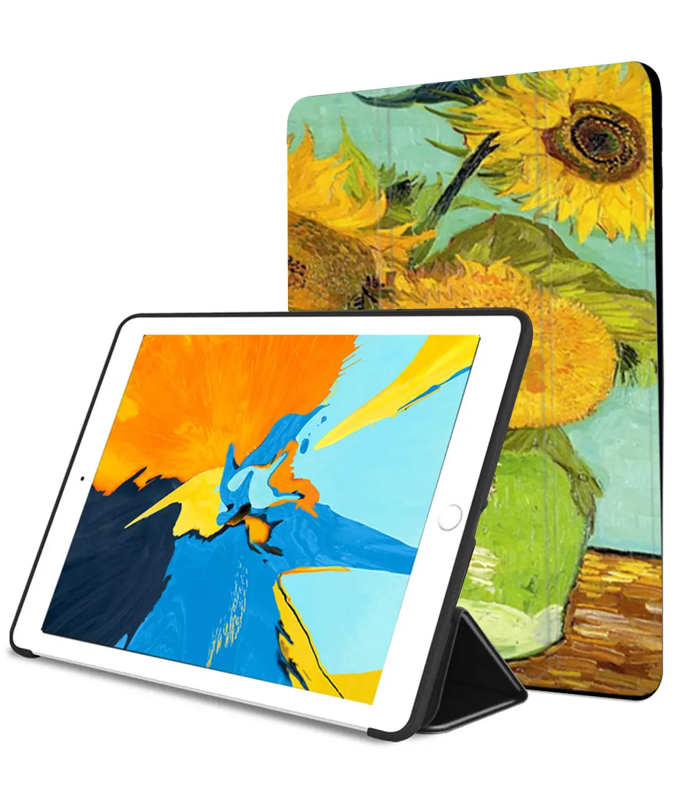 Масло Краски Чехол-книжка на магнитной застежке Чехол для iPad Pro 9,7 воздуха 10,5 Air2 мини на возраст 1, 2, 3, 4, 5, планшет чехол для нового iPad 9,7