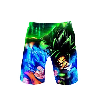 

Mens 3D Dragon ball GOKU 3D Board Shorts Trunks SummerKpopQuick Dry Beach Swiming Shorts Men Brand Short Pants Beach clothes