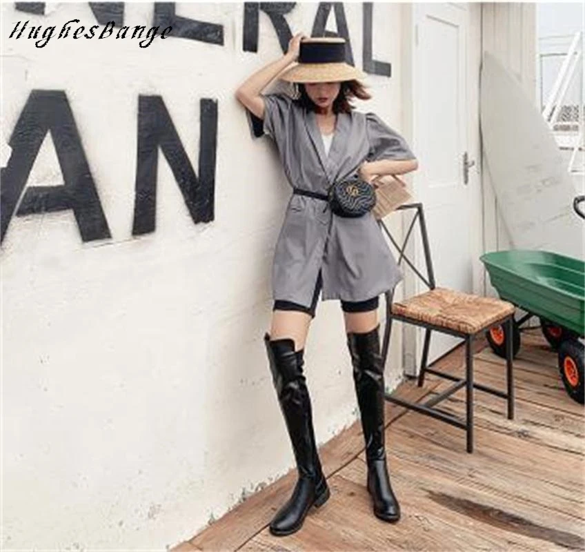 Сапоги до бедра; Женская высокая обувь; Модные женские ботфорты В ...