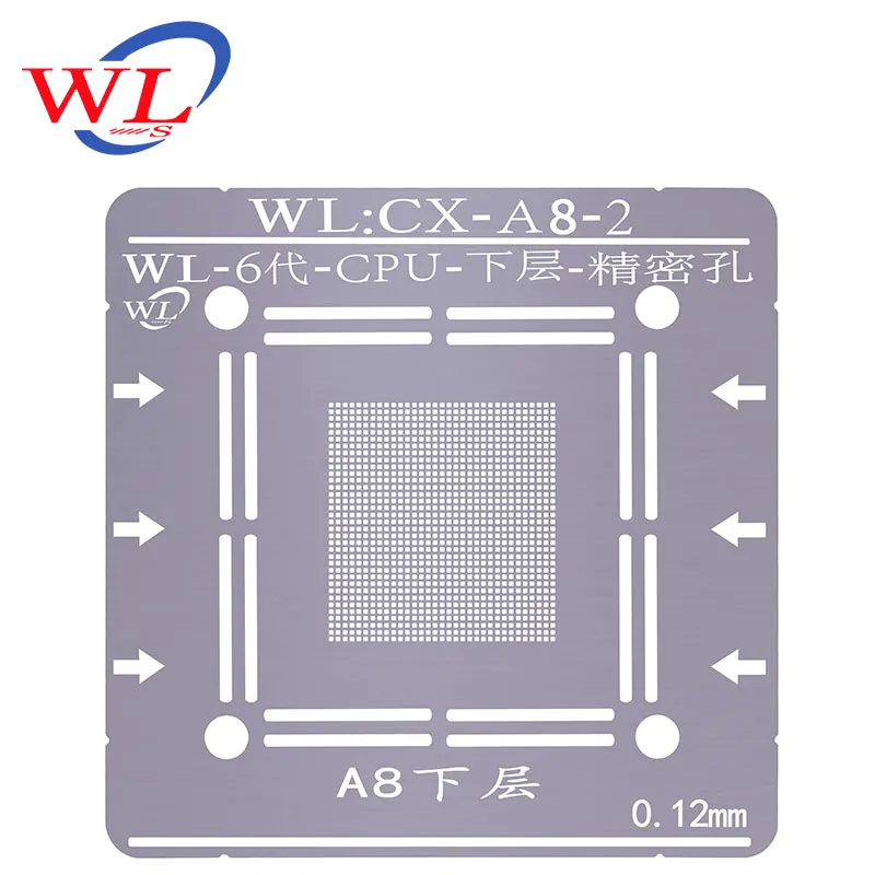 Официальный магазин WL для iPhone A8 Baseband cpu NAND BGA реболлинга оловянные трафареты с магнитной основой позиционирования