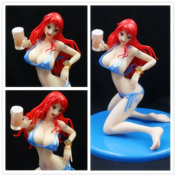 

Cheng yuan Anime One Piece/One Piece Pop Beer Nami Swimwear Kneeling Water Ver. Boxed Garage Kit