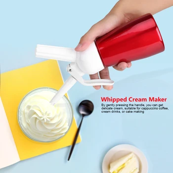 

250mL Portable Red Aluminum Whipped Dessert Cream Butter Dispenser Whipper Foam Maker Cream Foam Maker