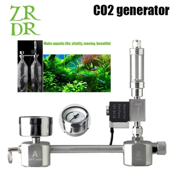 

ZRDR Aquarium DIY CO2 generator system kit CO2 generator, bubble counter diffuser with solenoid valve, for aquatic plants