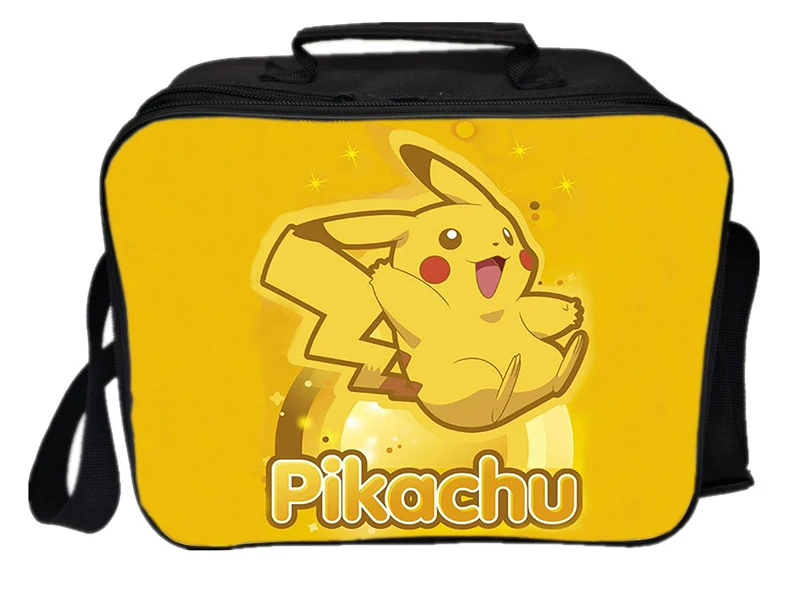 С покемоном Иви Pokeball сумка для ланча сумка с теплоизоляцией для пикника походная сумка через плечо Милая Пикачу свежая сумка-холодильник