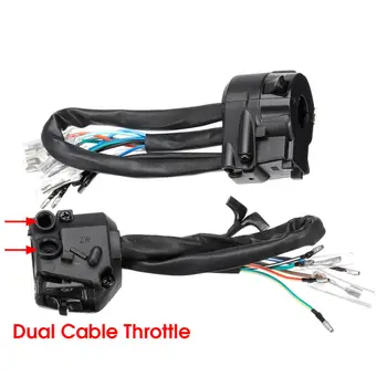 

1 Pair Motorcycle Switch 2pcs 2* Motorcycle 7/8Inch Handlebar Horn Start