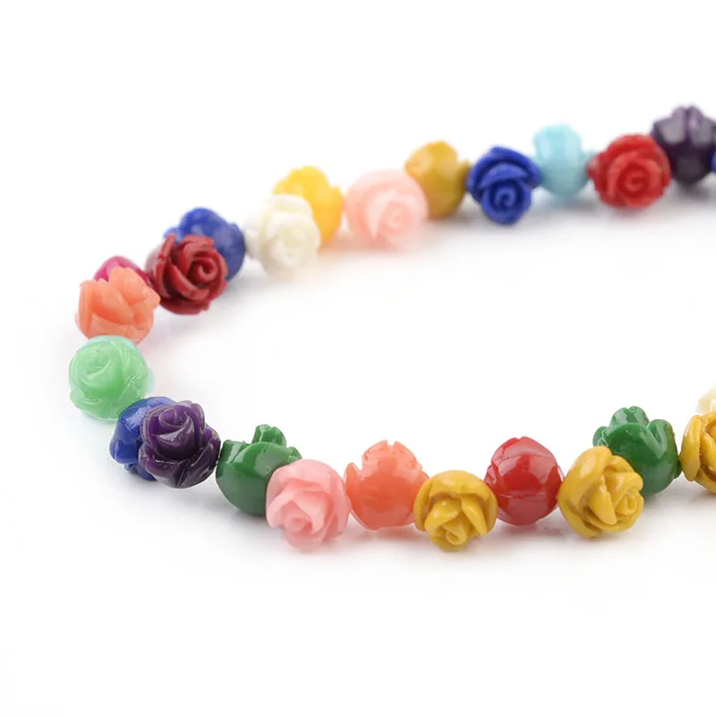 Perline Di Corallo Artificiale A Forma Di Fiore Da 8 Mm, 10 Mm - Foto 13