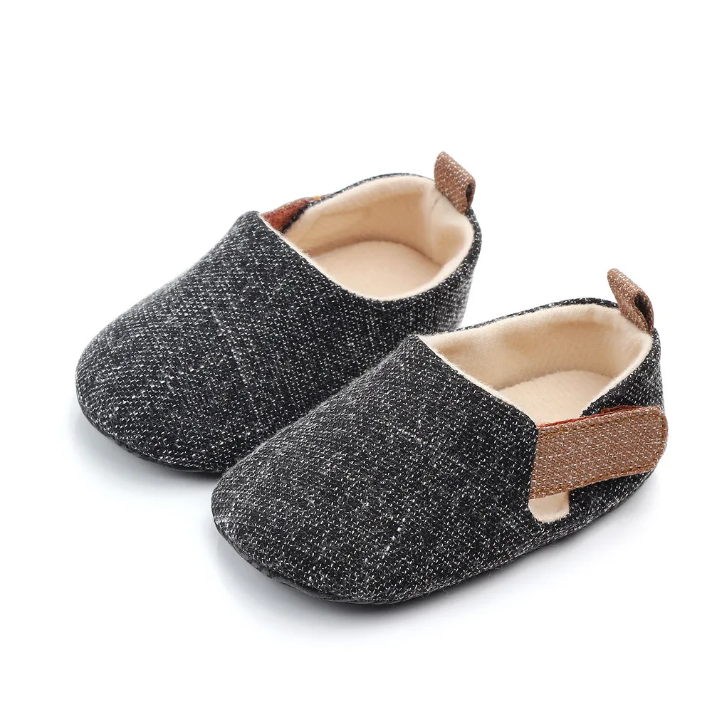Boy Plaid Shoes Toddler Booties Newborns Sole Classic Floor 0-18 Months Soft Infant Brand Crib First Walkers