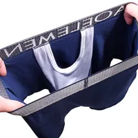 Sous-vêtements Sexy pour hommes, Boxer Modal, culotte respirante, pochette de séparation de balles, caleçon masculin, Cueca Calzoncillo 2