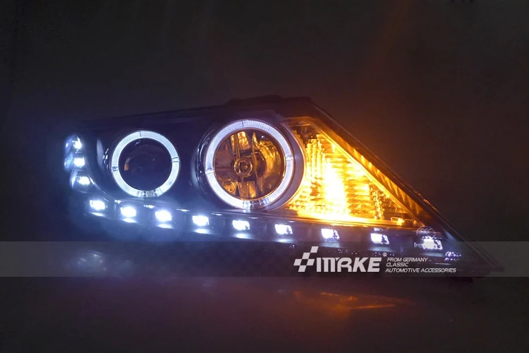 Автомобильный Стайлинг для Kia Sorento фары 2009-2013 лет Sorento светодиодный фонарь Двойной Ангел глаз налобный фонарь би ксенон передние аксессуары