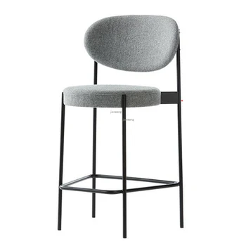 

Nordic Bar Chairs Stool Iron Creative Industrial Stool Kitchen Chair Livingroom Lounge Chair Minimalist American Customized