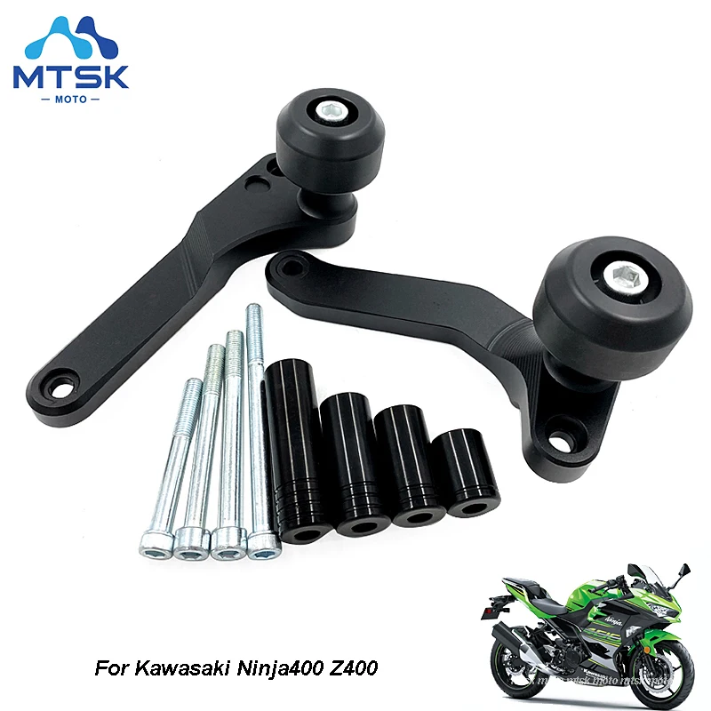 Для KAWASAKI NINJA400 NINJA 400 Z400 Z 2018 2019 ЧПУ рамка Слайдеры защита от падения