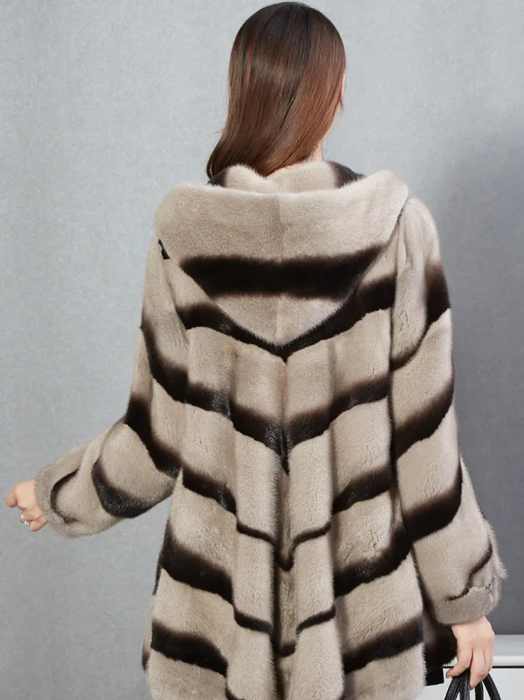 2020 Nuovo Imitazione Pelliccia Di Visone Cappotto Donna Con Cappuccio Inverno Giacca Di Pelliccia Sintetica Coreano Autunno Cappotti Di Pelliccia Man
