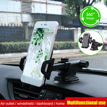 

360 ° Mount Holder Car Windshield Stand For Mobile Cell Phone GPS iPhone Samsung Fit All devices 3.5 "-6.0"