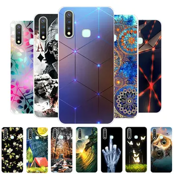 Перейти на Алиэкспресс и купить ДЛЯ Vivo Y19 чехол Vivo Y19 Y5S U3 силиконовый чехол ТПУ Мягкая задняя крышка чехол для телефона чехол для Vivo Y19 1915 Y 19 VivoY19 6,53 дюймЧехол бампер