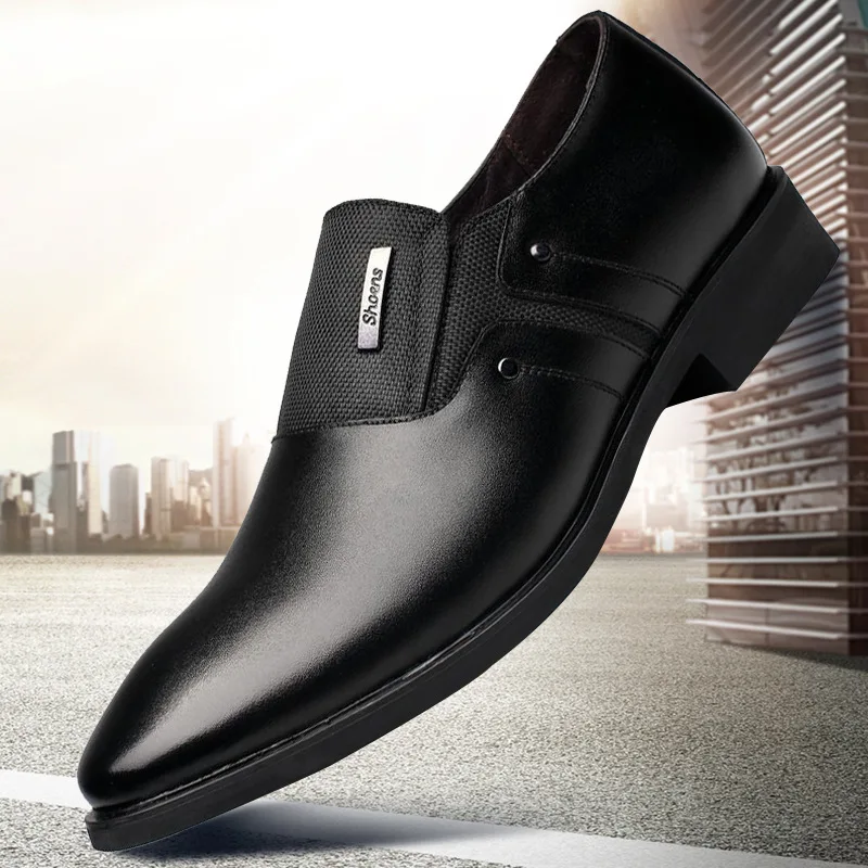 

Men Shoes2018 Spring And Autumn New Style Foot Covering Leather Boot Scholar Casual Leather Shoes Genuine Leather Leath