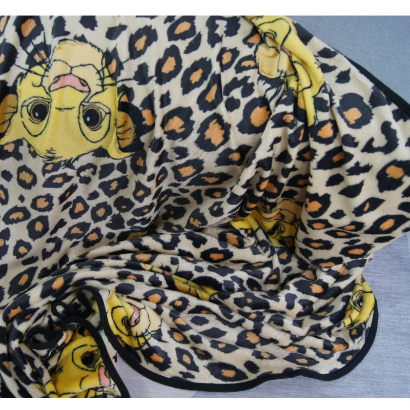 Дисней Леопард Симба Король Лев супер мягкое фланелевое одеяло пледы для детей Простыня 160x190 см