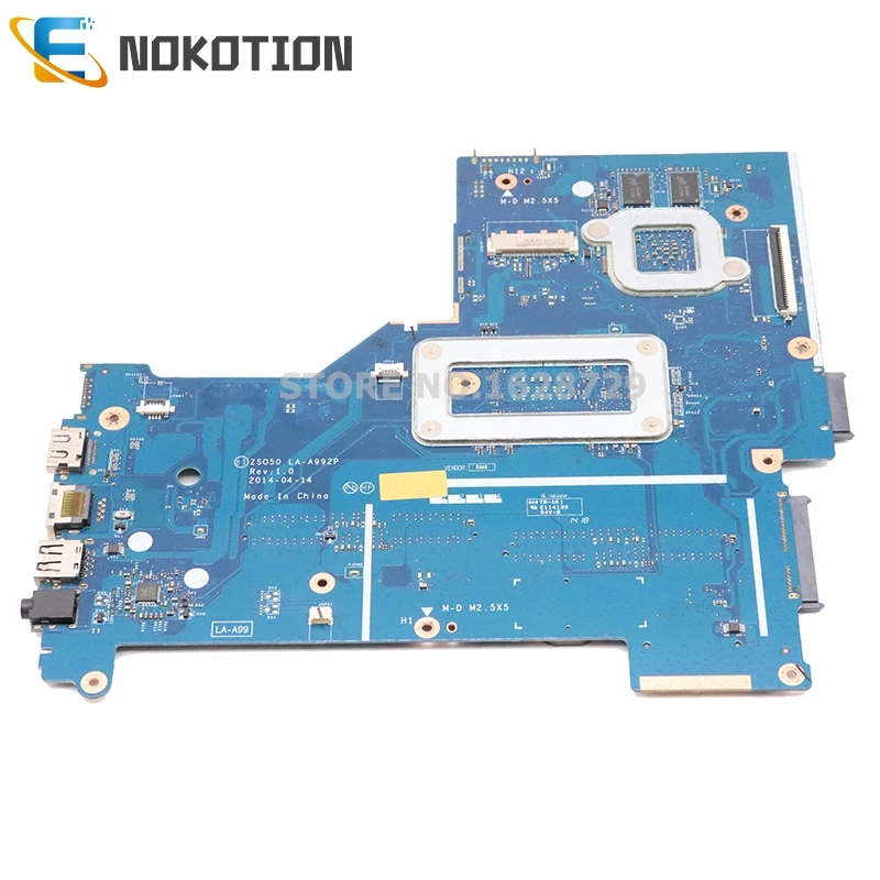 Most effective  NOKOTION 760970-501 760970-001 For HP 15-R Laptop Motheboard 15.6 Inch ZSO50 LA-A992P MAIN BOARD I5