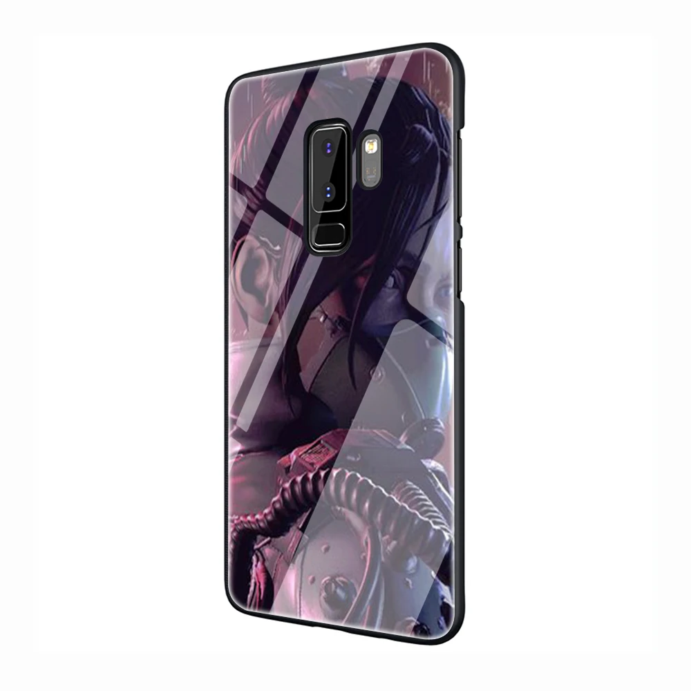 EWAU scarface Glass Phone Case for Samsung Galaxy S7 8 9 10Plus Note8 9 A10 20 30 40 50 60 70