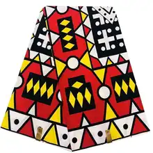 Анкара ткань воск африканская ткань хлопок Высокое качество Африканский Воск принты ткань мягкий воск Ткань 6 ярдов для платья 007