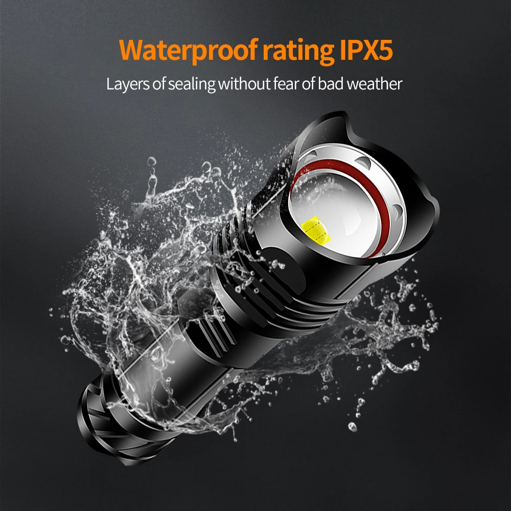 Xhp100 мощный светодиодный фонарик аккумуляторная 18650 26650 USB люмен супер мощность