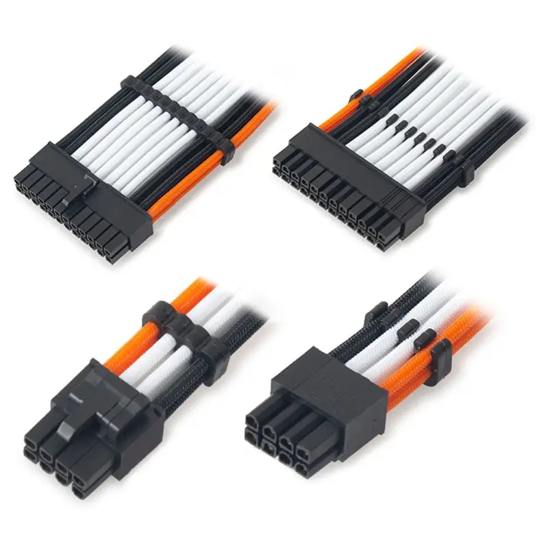 16 unids/set PP Cable peine/abrazadera/Clip/organizador/cómoda para 2,5-3,2mm PC Cables de alimentación Cables 4/6/8/24 Pin Cable