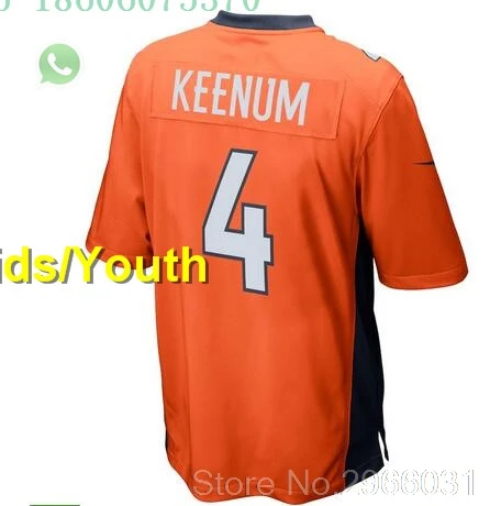 for kids youth А+++ качественный Детский Молодежный 58 фон Миллер чехол Keenum 4 Bradley Chubb 55 Terrell Davis 30 jersey Denver - Цвет: for kids youth