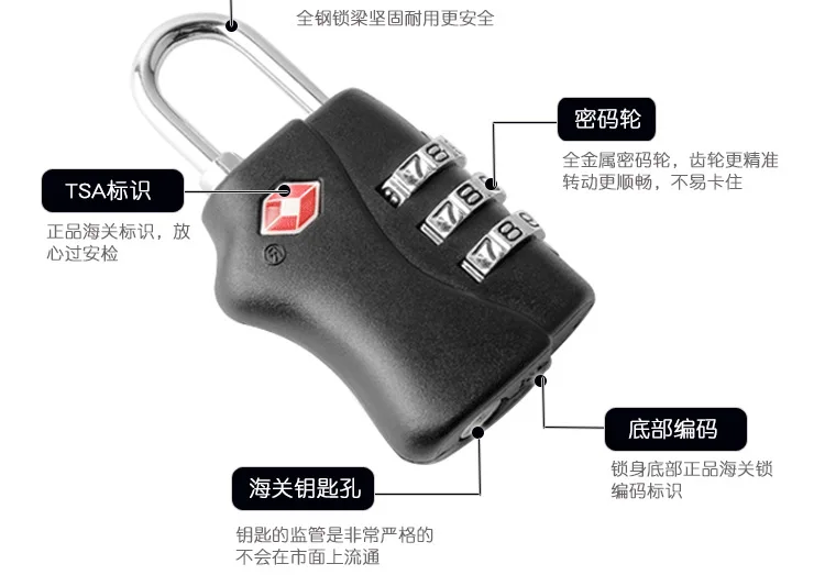 Yi Feng Jasit jasit TSA настраиваемый замок Малый 3-Bit шкаф для хранения замок с паролем TSA338