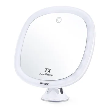 

Bathroom Mirror Led Light Makeup Light Touch Sensor Light Control 360° Rotatable Cosmetic MirrorA3
