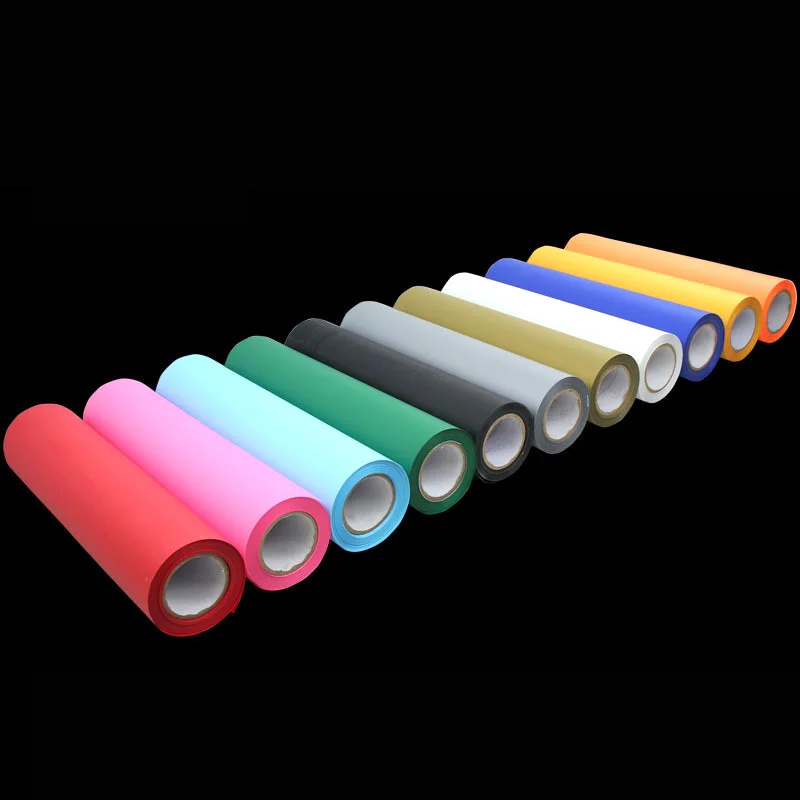 

1 roll 10"x40"/25cmx100cm matte PU Heat Transfer Vinyl T-shirt Iron On HTV Heat Press Machine Cutting Plotter Sale