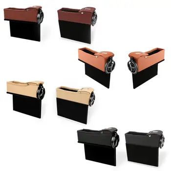 

New Car Seat Crevice Storage Box Cup Drink Holder Organizer Auto Gap Pocket Tidying For Phone Card Coin Case Accessories